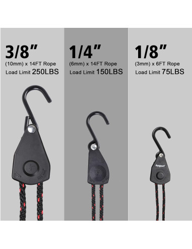 Correa de Amarre Ayaport 1.83m 4 Unidades Nylon Negro