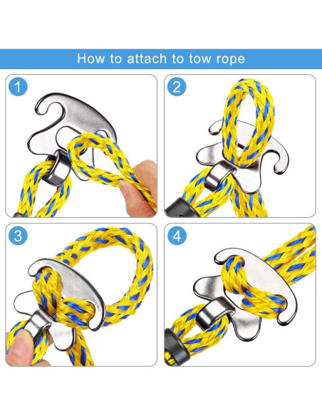 Arnés de Remolque Pesado SELEWARE 45.72 cm Amarillo 2 Paquete