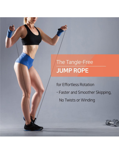 Cuerda de Saltar KSY JUMP ROPE Ajustable 290 cm Oro Noche Estrellada