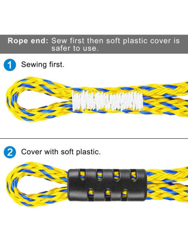 Arnés de Remolque Pesado SELEWARE 45.72 cm Amarillo 2 Paquete