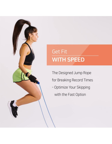 Cuerda de Saltar KSY JUMP ROPE Ajustable 290 cm Oro Noche Estrellada
