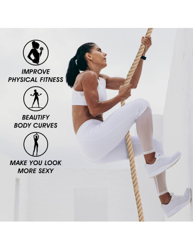 Cuerda de Escalada Yes4All 3.05m Yute para Fitness y Entrenamiento