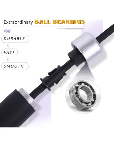 Cuerda de Salto Ajustable Ongfuwu con Peso 0.23 kg para Fitness