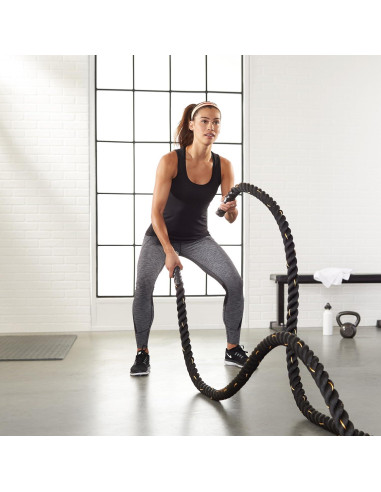 Cuerda de Batalla Amazon Basics 1.5" x 9.14m para Entrenamiento