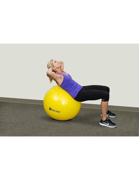 Bola de Ejercicio Body Sport 65 cm Amarillo con Bomba