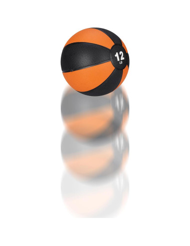 Balón Medicinal F2C 5.44kg Caucho Antideslizante para Fitness