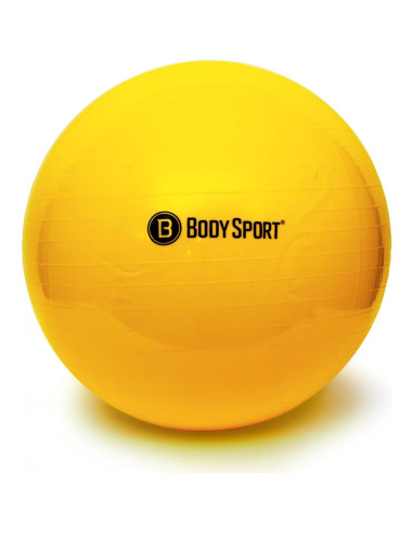 Bola de Ejercicio Body Sport 65 cm Amarillo con Bomba