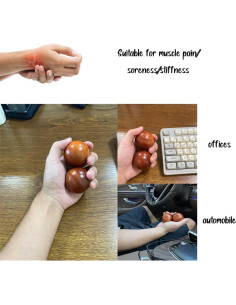 Bolas de Baoding de Madera 5 cm para Ejercicio de Salud 2