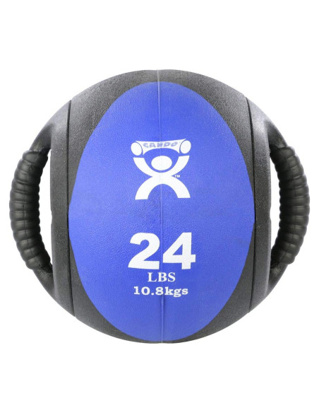 Balón Medicinal CanDo Doble Mango 10.89 kg Azul