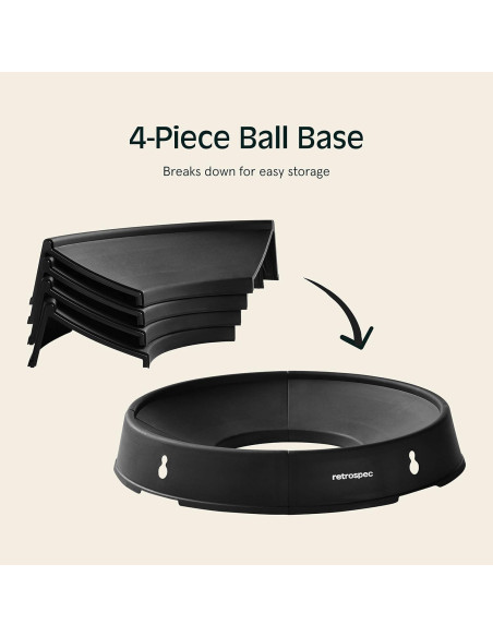 Base para Pelota de Ejercicio Retrospec - Soporte Estable 45-75cm