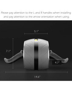 Rueda de Abdominales Dalekana con Resorte y Almohadilla - 37.1 cm 2