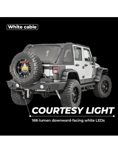 KEMIMOTO Luz LED Trasera UTV 5 Modos 18W Impermeable