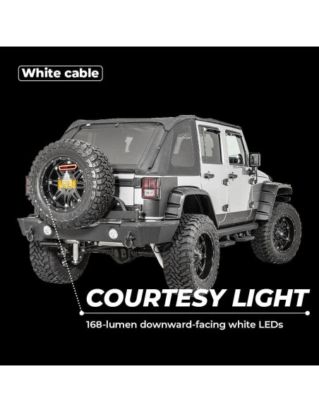 KEMIMOTO Luz LED Trasera UTV 5 Modos 18W Impermeable