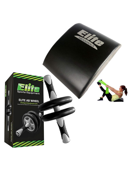Rueda de Abdominales Elite Sportz y Esterilla de Espuma
