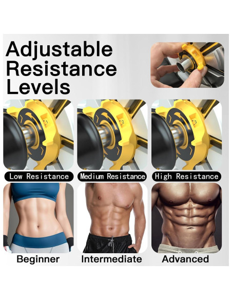 Rueda Abdominal Flexella con Resistencia Ajustable y Soporte