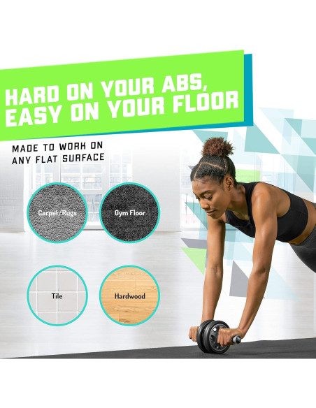 Rueda de Abdominales Elite Sportz y Esterilla de Espuma