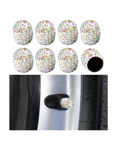 Tapa de Válvula de Neumático Ziciner Brillante 8 Piezas