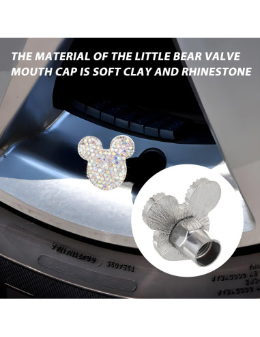 Tapa de Válvula de Neumático de Coche KHGUZ 4 Piezas Brillantes