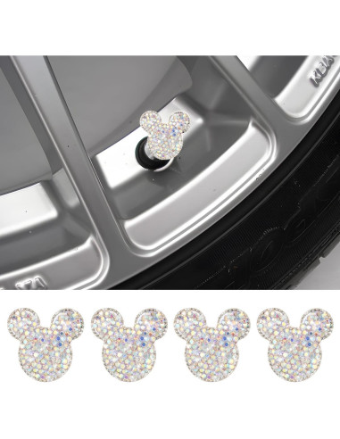 Tapa de Válvula de Neumático de Coche KHGUZ 4 Piezas Brillantes