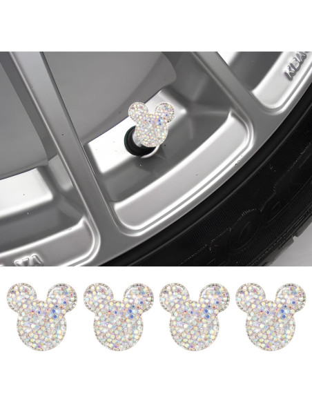 Tapa de Válvula de Neumático de Coche KHGUZ 4 Piezas Brillantes