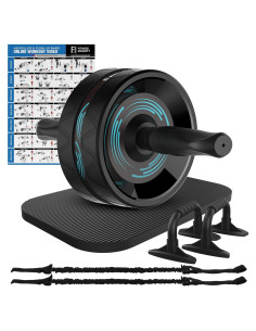 Rueda de Abdominales SLSWHLX 6-en-1 con Accesorios de Ejercicio