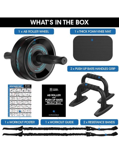 Rueda de Abdominales SLSWHLX 6-en-1 con Accesorios de Ejercicio