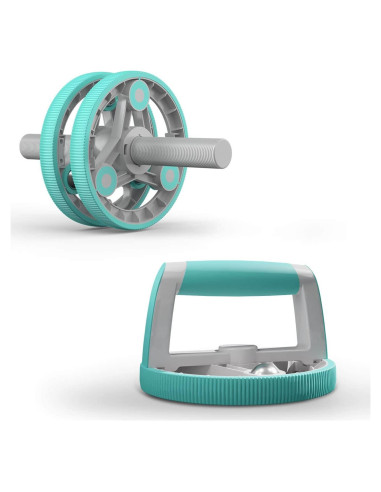 Rueda de Abdominales Holleyweb 14-en-1 Verde para Ejercicio