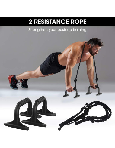 Rueda de Abdominales SLSWHLX 6-en-1 con Accesorios de Ejercicio