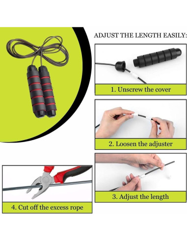 Set Rueda Abdominal y Cuerda para Saltar Genérico - Ejercicio en Casa