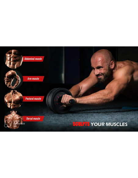 Set Rueda Abdominal y Cuerda para Saltar Genérico - Ejercicio en Casa Set Rueda Abdominal y Cuerda para Saltar Genérico - Ejercicio en Casa