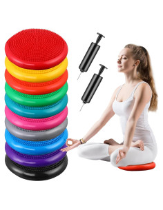 Cojines de Inestabilidad Leitee 10 Pcs con Bomba para Ejercicio