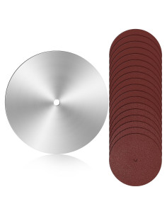 Disco de Lijado 25.4 cm Lanties con 18 Piezas de Papel de Lija