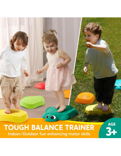 Piedras de Equilibrio Joyin en Forma de Tortuga - 5 Pcs 2