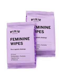 Toallitas Femeninas Pixie - Biodegradables 20 Unidades