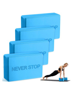 Paquete de 4 Bloques de Yoga Antideslizantes RoundFunny