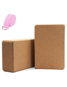 Bloques de Yoga de Corcho Natural Coroar 23x15x8 cm Antideslizante