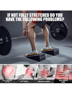 Bloque de Cuña para Sentadilla M MANUEKLEAR - Paquete de 3 2