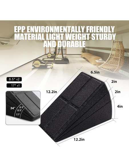 Bloque de Cuña para Sentadilla M MANUEKLEAR - Paquete de 3