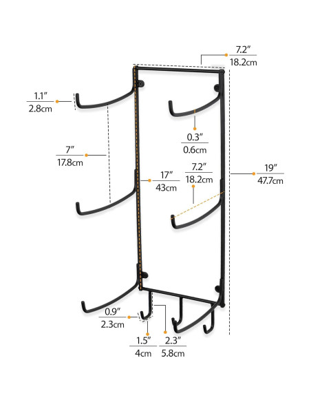 Soporte de Pared Wallniture Guru para Esteras de Yoga y Accesorios Soporte de Pared Wallniture Guru para Esteras de Yoga y Accesorios