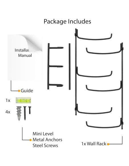 Soporte de Pared Wallniture Guru para Esteras de Yoga y Accesorios Soporte de Pared Wallniture Guru para Esteras de Yoga y Accesorios