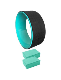 Rueda de Yoga Ecológica DreamHigh Antideslizante 33cm con 2 Bloques