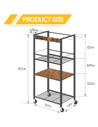 Estante de Almacenamiento Nandae para Equipos de Ejercicio