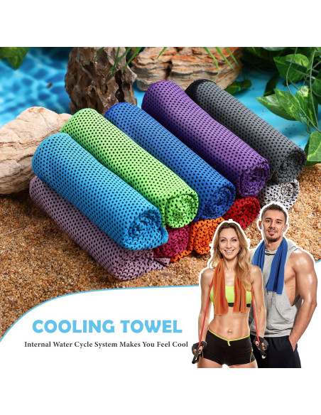 Paquete de 12 toallas de enfriamiento Hosuly 81x30 cm