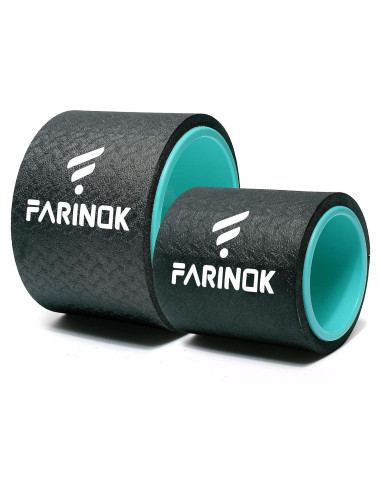 Juego de 2 Ruedas de Yoga FARINOK con Acolchado de 10MM