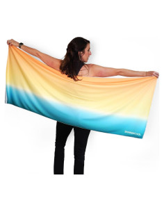 Chal Enfriador SHAKEitCOOL Ombre Amarillo Azul UPF40 165cm