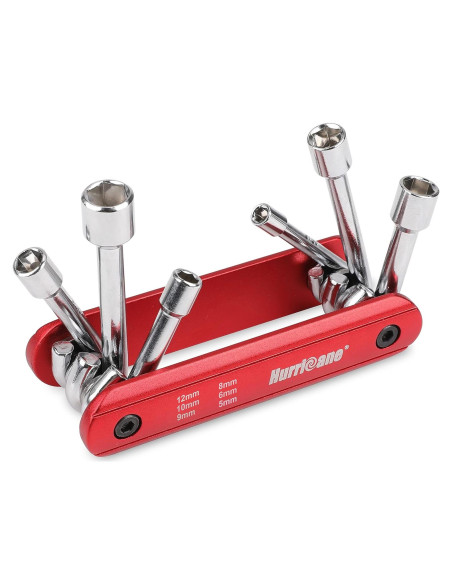 HURRICANE Juego Destornilladores Plegable 6 en 1 Métrico