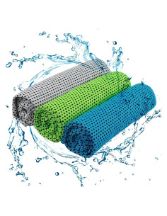 Toalla de Enfriamiento EastyGold 3 Unidades Microfibra 30x80cm