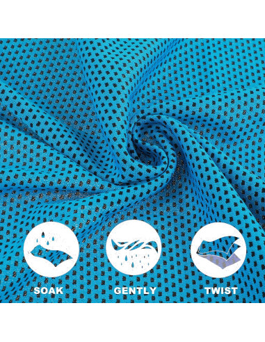 Toalla de Enfriamiento EastyGold 3 Unidades Microfibra 30x80cm