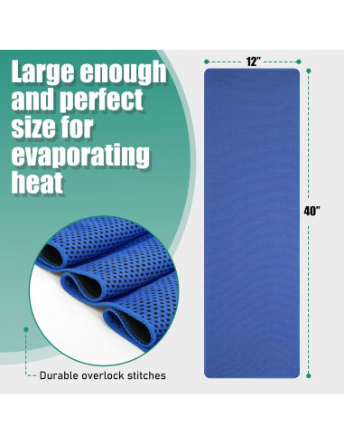 Toallas Enfriadoras Haoteey 30 Piezas 101.6x30.5cm Microfibra