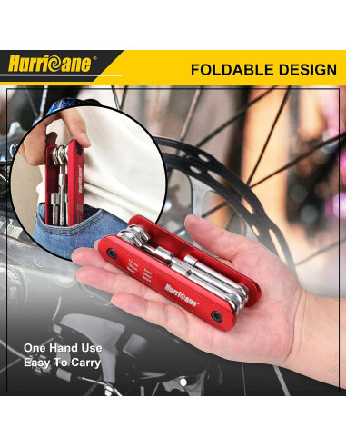 HURRICANE Juego Destornilladores Plegable 6 en 1 Métrico